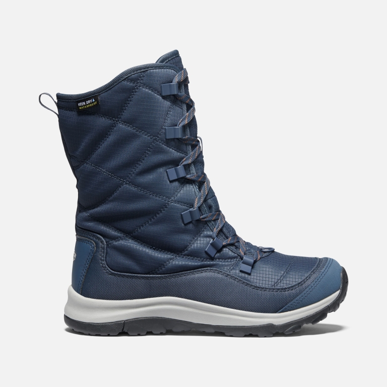 Keen Terradora II Winter Lace Up Waterproof Boots - Women's Navy Boots